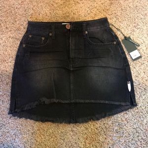 One Teaspoon Black High-rise Skirt